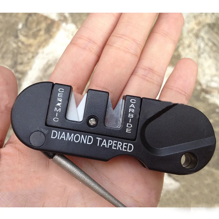 2019 4в1 Spyderco полувоенные 2 стали Открытый инструмент точилка для ножей Grindstone Прямая