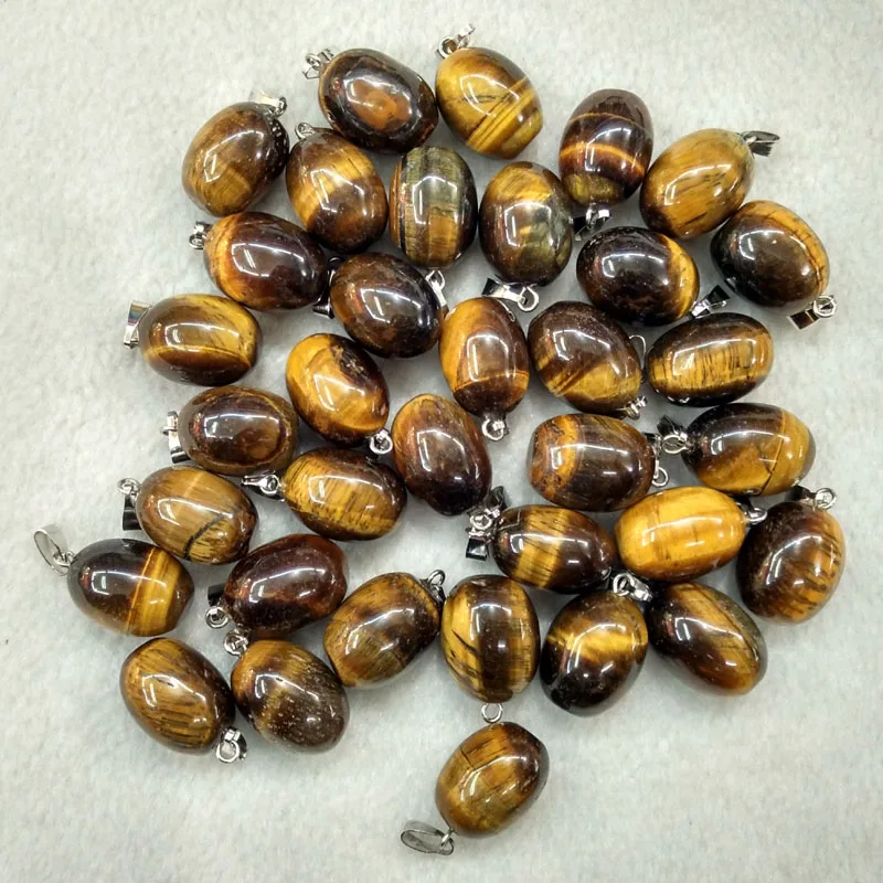 Подвеска в форме яйца из натурального тигрового глаза 50 шт./лот|pendants wholesale|f pendanttiger