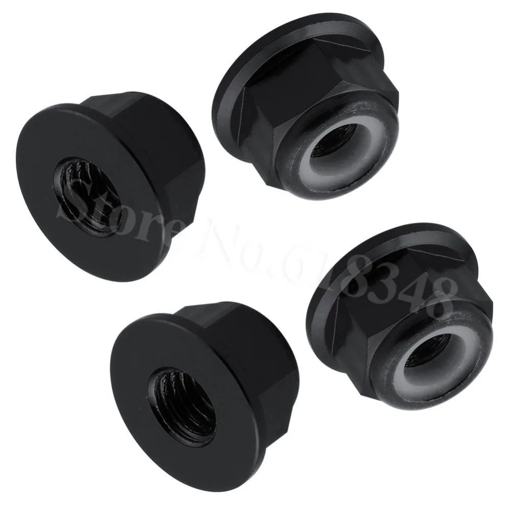 100 шт./лот алюминиевый M5 Locknuts CW CCW нейлоновый самозатягивающийся Радиоуправляемый