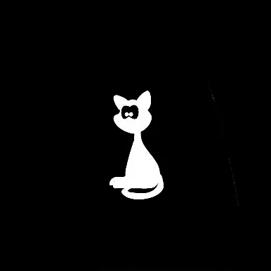 Cat With Big Eyes Stickers Decal Car Auto Bumper Bike Decor Unique Art Pattern ZP0296 |