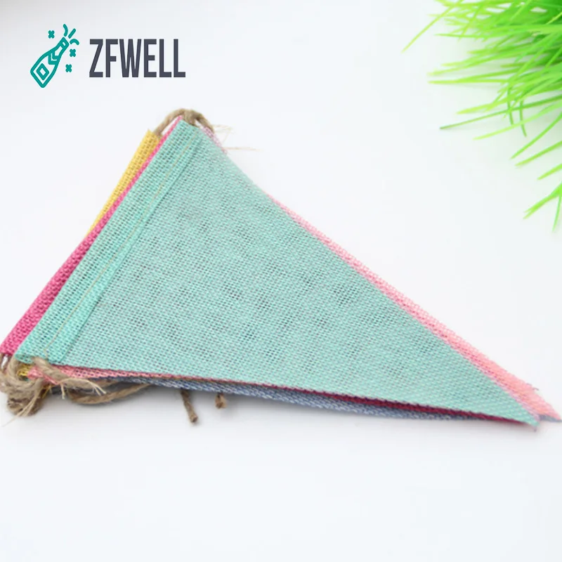 ZFWELL 1 шт./лот имитация конопли 12 вымпелных украшений для свадебной сцены день