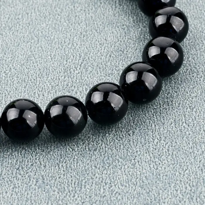 Новые черные бусины TOUCHEART из натурального камня очаровательные браслеты с