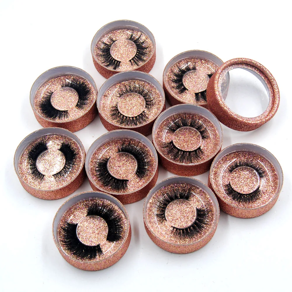 1 пар/кор. 3D норковые ресницы натуральные длинные мягкие роскошные розовое золото