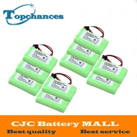10pcslot 2aa ni mh 2 4v 1400mah rechargeable cordless home phone battery for uniden bt 1007 bt1015