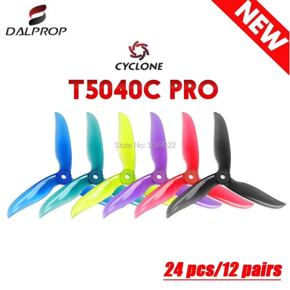24 шт./12 пар пропеллеры DALPROP CYCLONE T5040C PRO Pro V2 с 3 лопастями для мотора T FPV Дрон