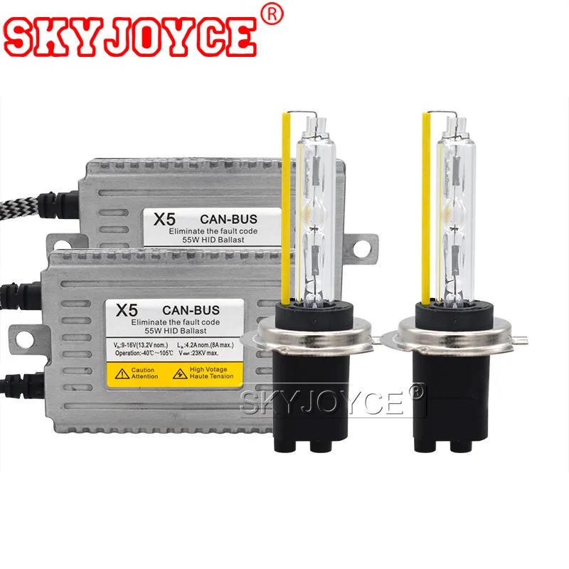 Комплект автомобильных ксеноновых ламп SKYJOYCE 55 Вт H7 Canbus HID DLT X5 балласт комплект H1