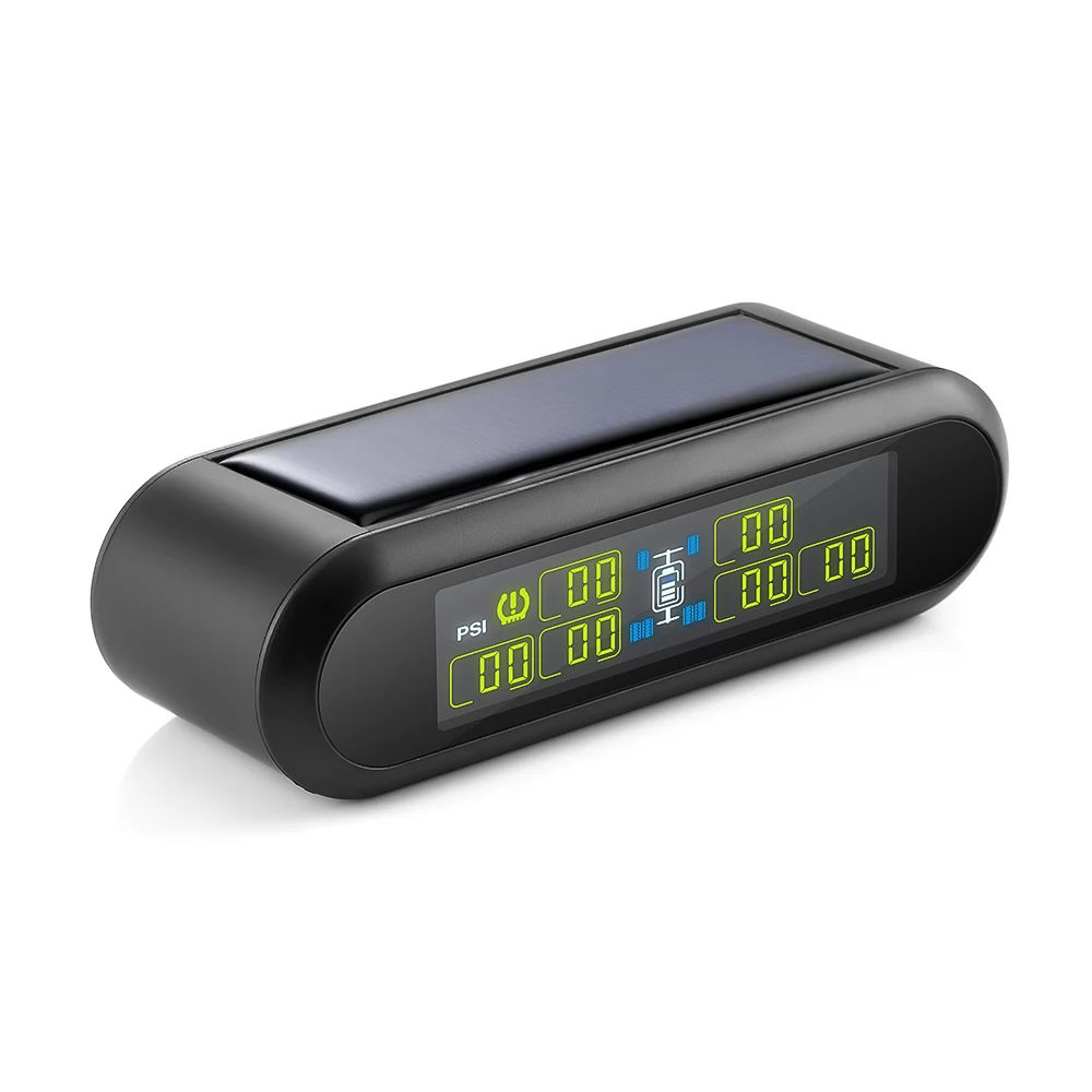 TPMS T650 Солнечная энергия USB TPMS беспроводная система контроля давления в шинах с 6 внешними внутренними датчиками s датчик давления в шинах