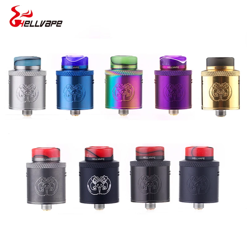 Новейший Оригинал Hellvape Drop Dead BF RDA 24 мм диаметр 14 отверстий для воздушного потока