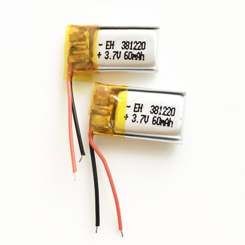 Модель 381220 3 7 V 60mAh литий полимерная аккумуляторная батарея для DIY Mp3 MP4 MP5 gps psp bluetooth