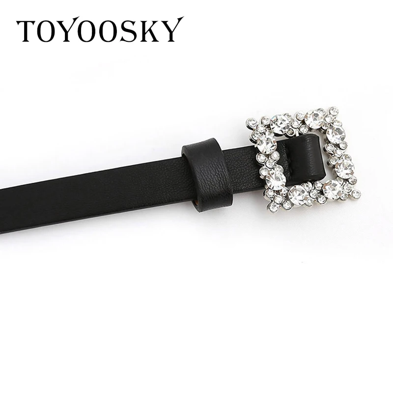 Роскошные женские ремни TOYOOSKY из искусственной кожи с жемчужной пряжкой со