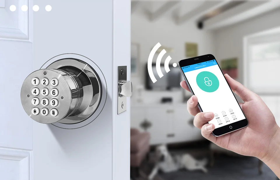 Электронный дверной замок PINEWORLD, Смарт Bluetooth цифровое приложение клавиатура код без ключа дверной замок, пароль без ключа дверной замок электронный