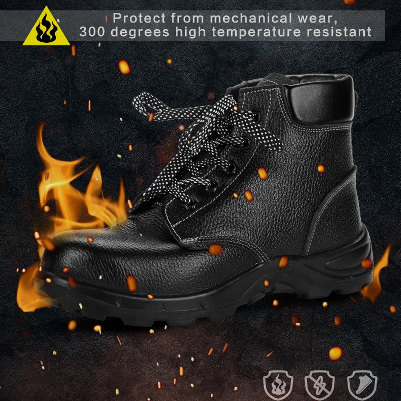 Безопасность Сталь Пальцы ног шляпа Предотвращать проскальзывание обувь