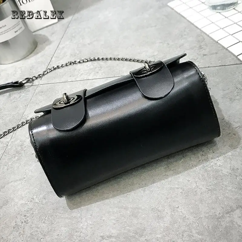 Новая Цепь Crossbody Двойной Замок Плеча Небольшой Пакет Все-Подбирать Модные Сумки
