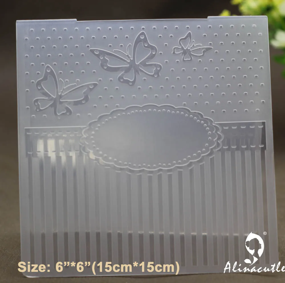 6 &quotx 6&quot пластиковая папка для тиснения Alinacraft Сделай Сам альбом скрапбукинга