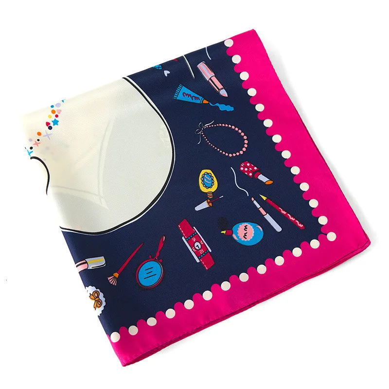 60 см * модные аксессуары любовь печать небольшие Квадратные платки хиджаб