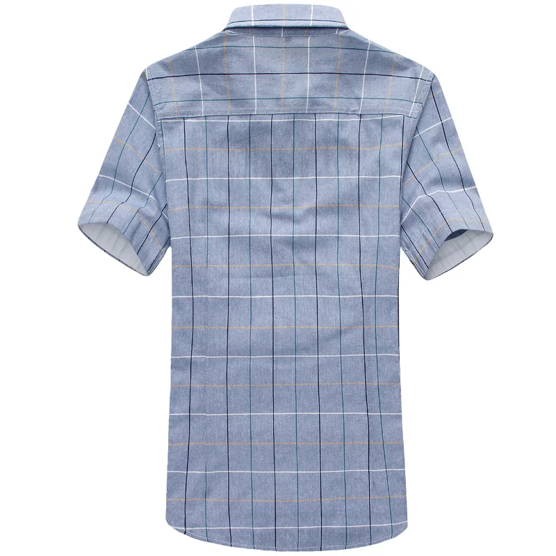 

New vogue Men Shirt Plaid Nice VogueCasual Quality Dress Shirt Short Sleeve Chemise Homme Slim Fit Brand Clothing Shirts Men