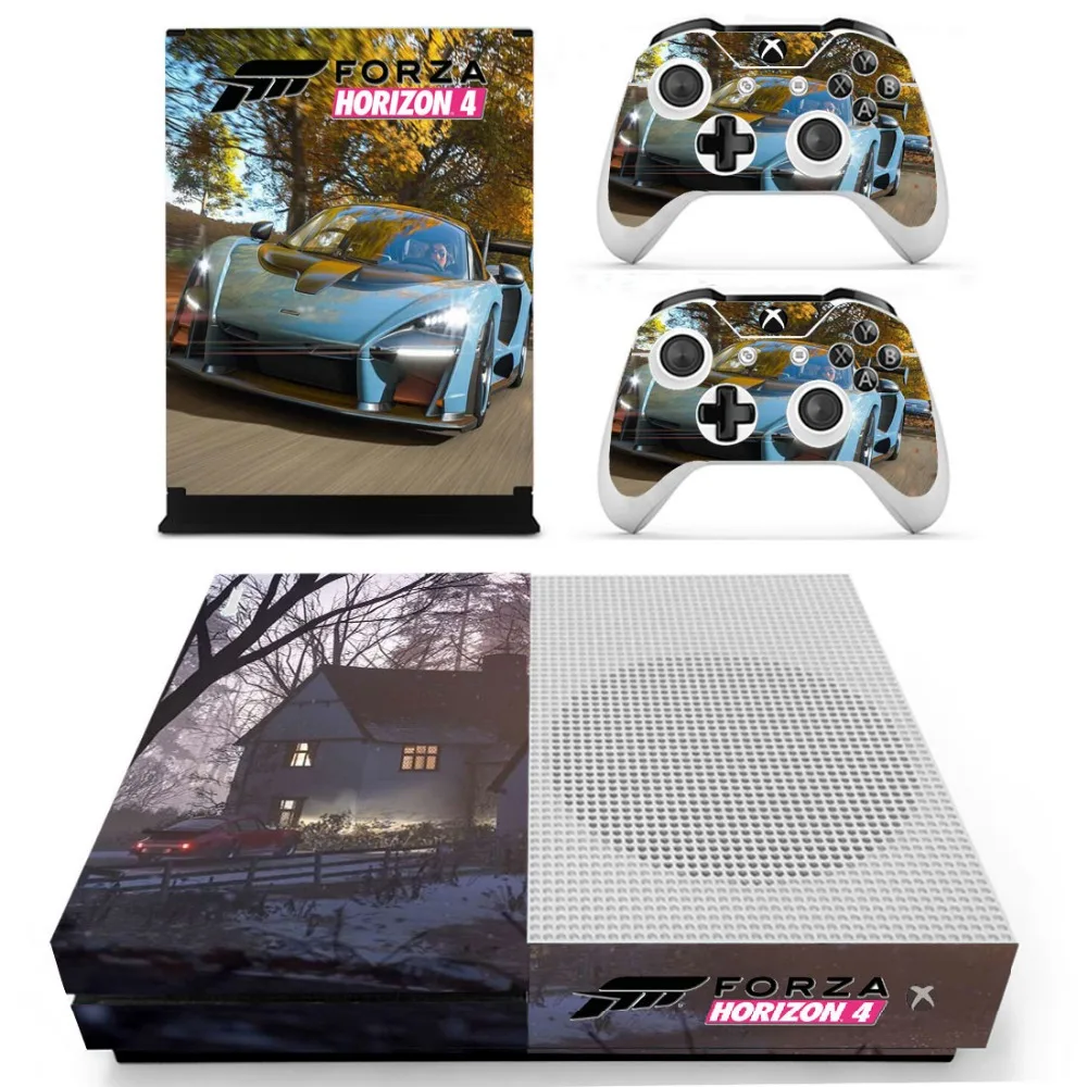 Наклейки для консоли XBOX One S с двумя беспроводными контроллерами|Наклейки| |