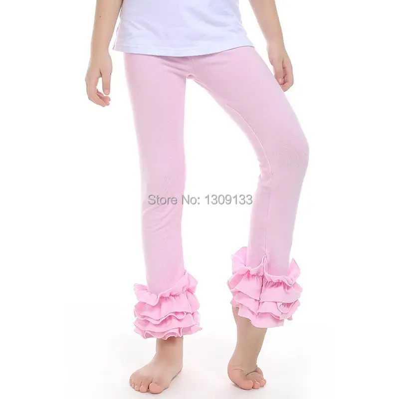 Для девочек леденцового цельного цвета Плотные леггинсы для с юбкой и брюки день