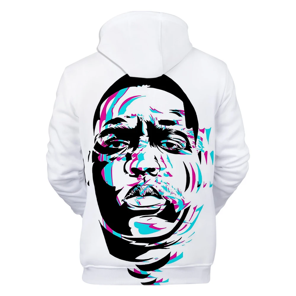Пресловутый Б. Толстовки мужские толстовки с 3D принтом Harajuku Biggie smallers Rapper хип-хоп худи повседневные мужские толстовки