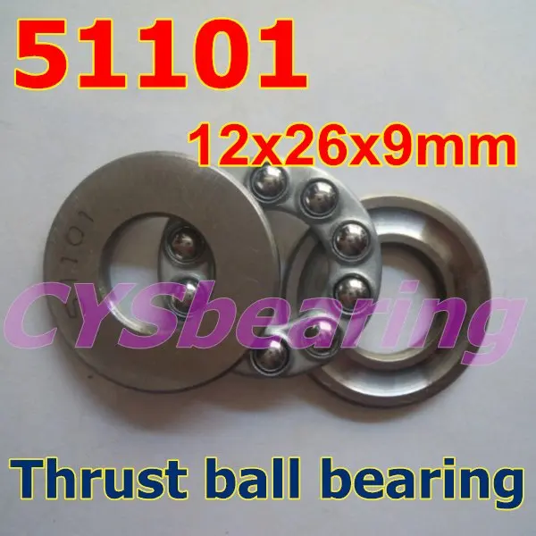 12X26X9mm 51101 плоскость осевой вал упорный шариковый подшипник 12*26*9 мм|bearing shaft|bearing