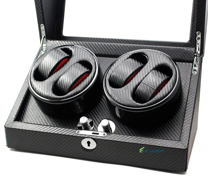 Высококлассные ультра тихие часы из углеродного волокна для 4 автоматических