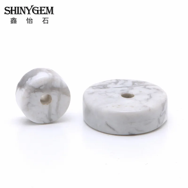 Оптовая продажа 20 шт. Howlite Колёса Распорки Бусины 3x6 мм 3x8 3x10 для изготовления