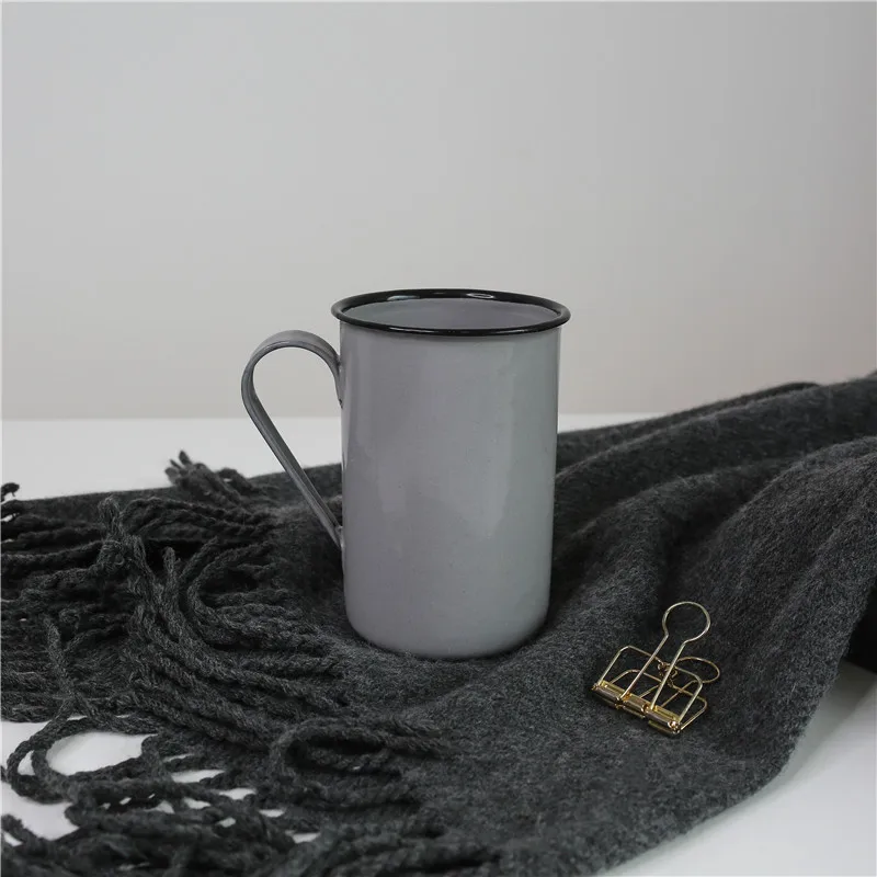 Эмалированная пивная кружка 480 мл керамическая посуда для напитков в рулоне