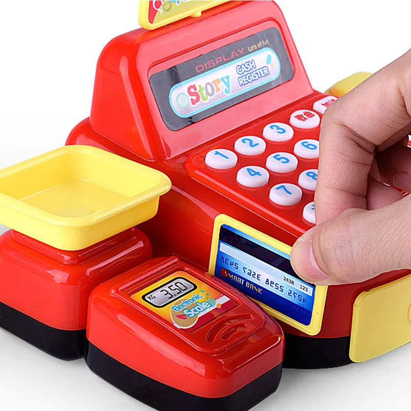 Cash Simulated Register Electronic Educational Toy Multi-Functional Play For Kid Real Checkout Counter Toys Children | Игрушки и хобби