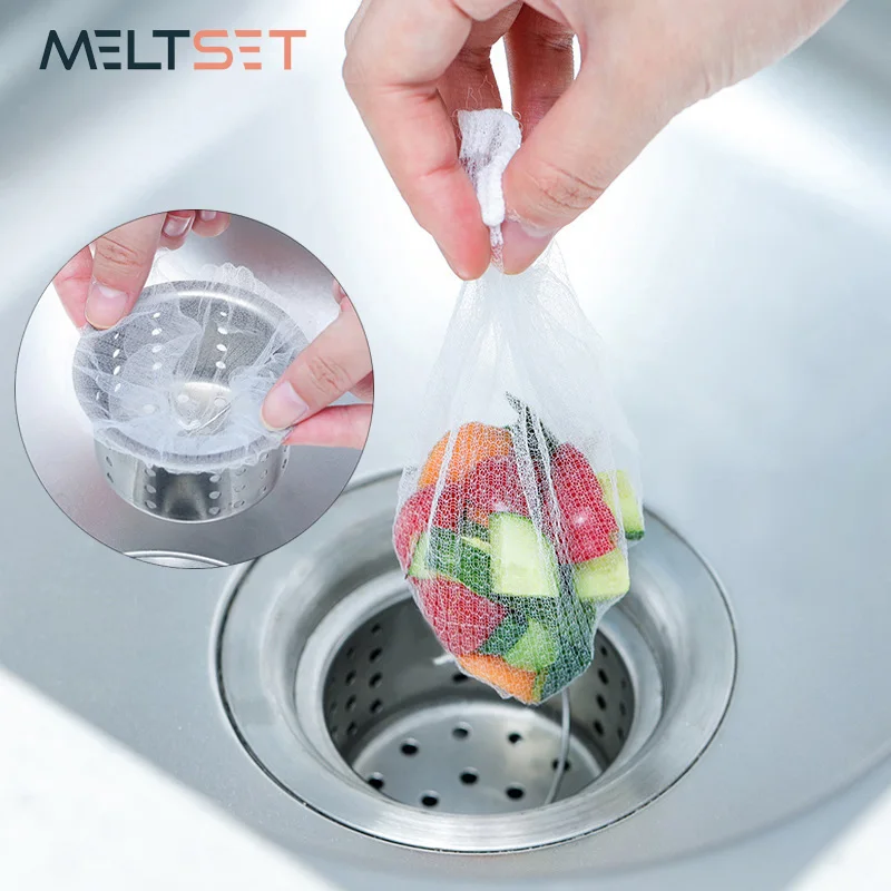 100 шт./лот раковина сливное отверстие для мусора сетчатый фильтр одноразовый