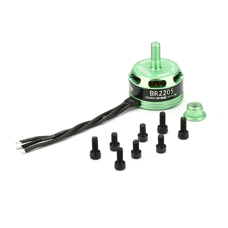 Racerstar Racing Edition 2205 BR2205 2300KV 2 4S бесщеточный двигатель CW CCW Green для 210 X220 FPV Racer RC