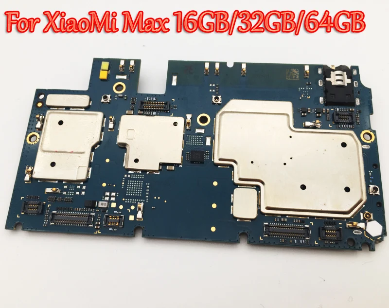 Протестированная Полная работа разблокировка основной материнской платы для Xiaomi Mi макс. 16 ГБ 32 ГБ 64 Гб 128 ГБ логическая плата оригинальная глобальная прошивка