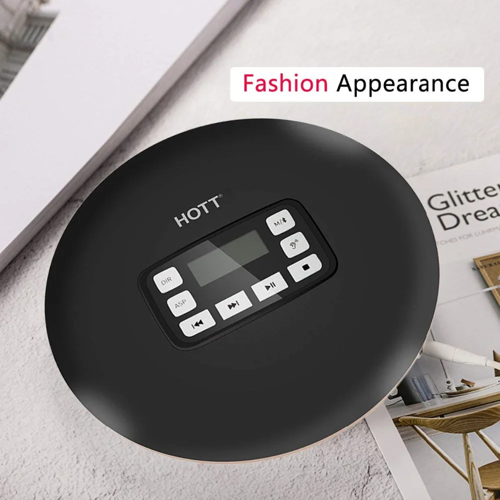 Bluetooth Portable CD Player Small Walkman with LED Display Anti-Skip/Shockproof Personal Compact Disc Music | Электроника
