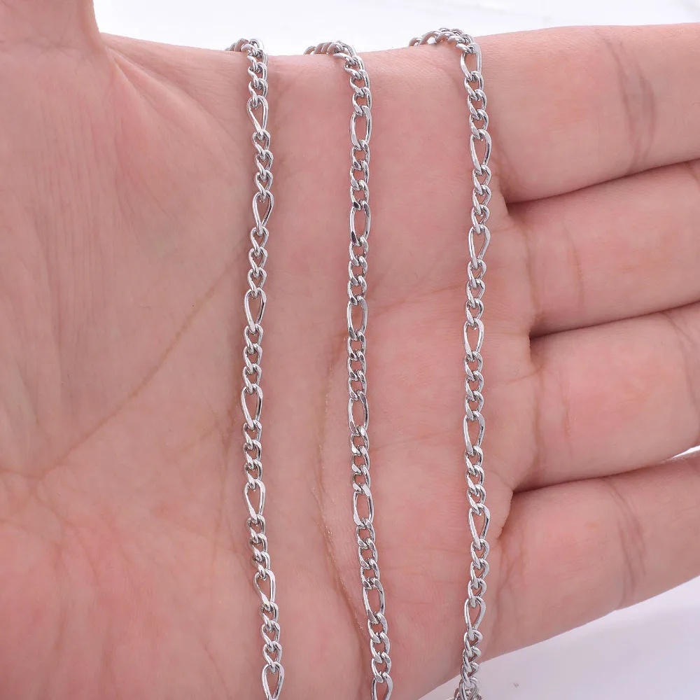 Ожерелье-медальон Rolo из нержавеющей стали 3 мм витая цепь |