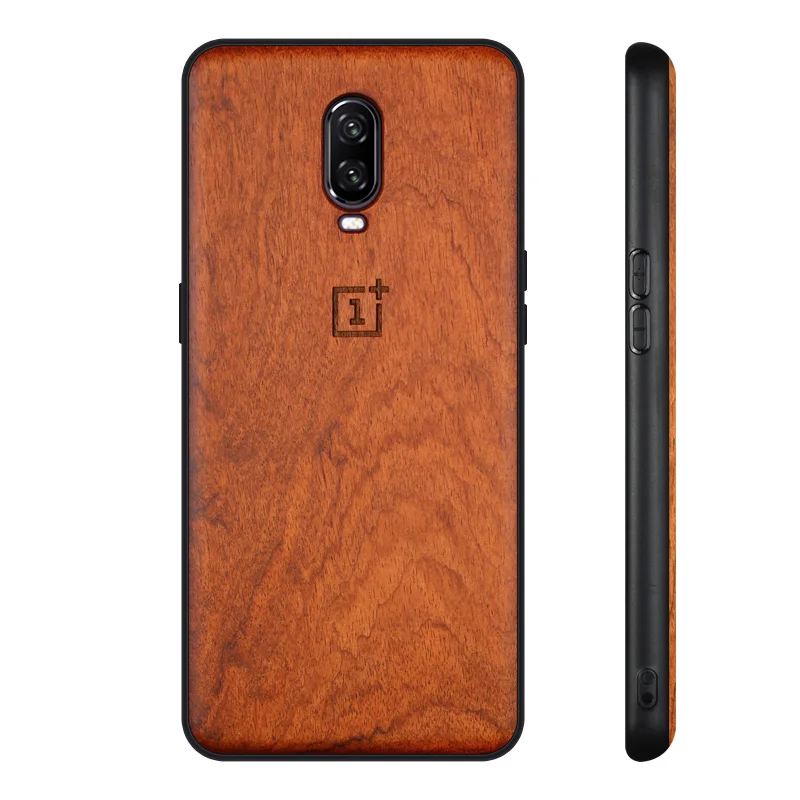 Чехол для Oneplus 6 t,, настоящая древесина, чехол для Oneplus 6 T, палисандр, ТПУ, ударопрочный, задняя крышка, чехол для телефона One plus 6 T, чехол