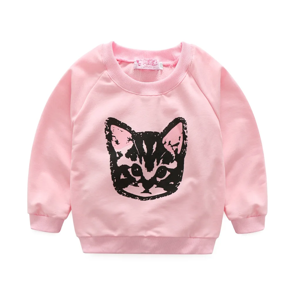 Новинка 2020 свитер с длинным рукавом и круглым вырезом для маленьких девочек