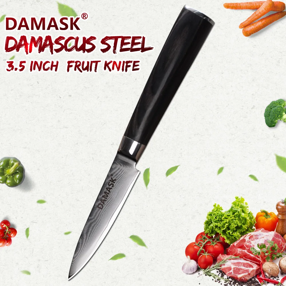 DAMASK Дамасская сталь ножи шеф повара японский кухонный нож VG10 с сердечником