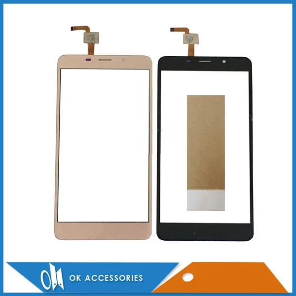 Черно золотой белый цвет 5 7 ''для Leagoo M8 сенсорный экран дигитайзер клейкая
