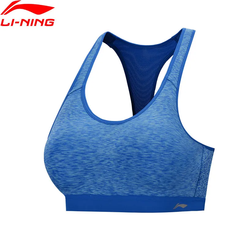 Li-Ning женские бюстгальтеры для бега с высокой поддержкой фитнеса плотно