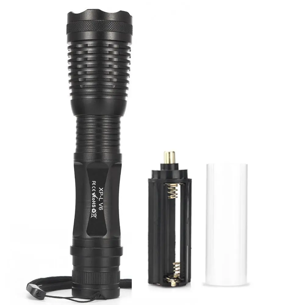 AloneFire E007 CREE XML T6 L2 U3 V6 светодиодный тактический фонарь с зумом, прожектор, фонарь для кемпинга, фонарь AAA 18650, перезаряжаемый аккумулятор