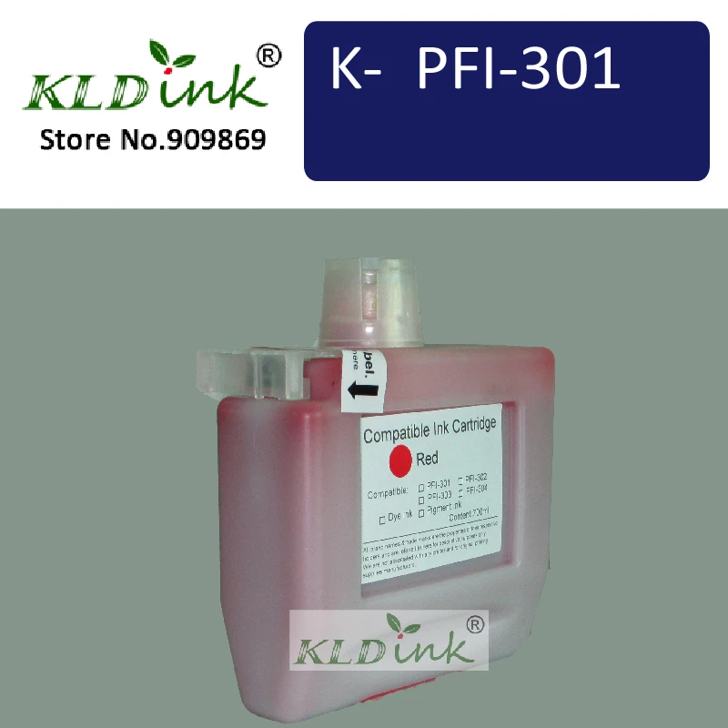 KLDINK PFI 301R картридж с красными чернилами (PFI 301 1492B001 чернила)|ink cartridge|cartridge ink |