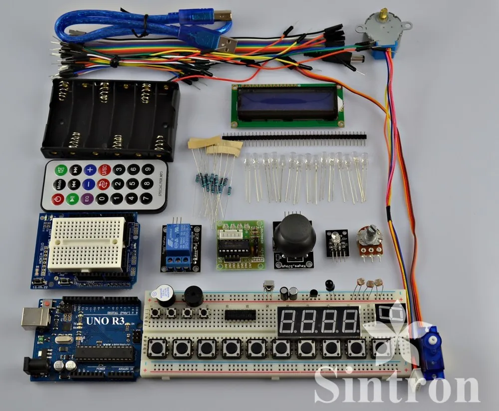[Sintron] Master Kit + UNO R3 Board PDF файлы для Arduino AVR learner|kit kits|board boardboard for arduino |