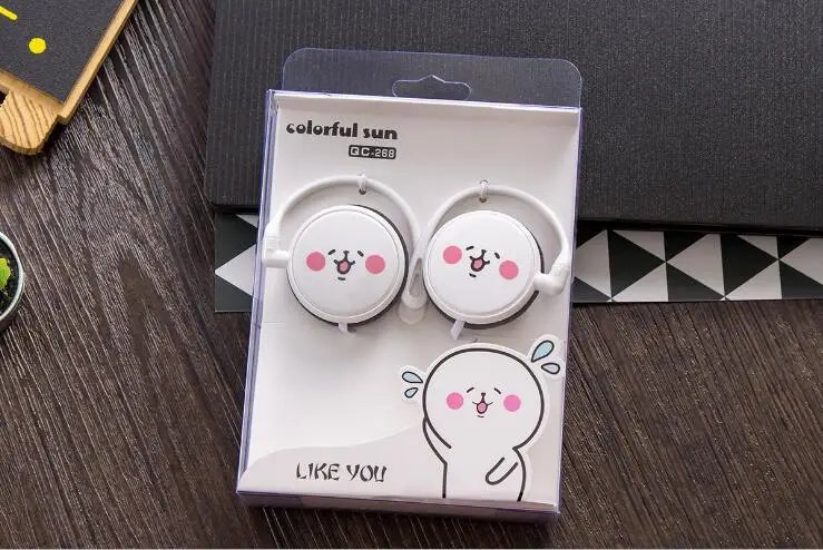 Экспрессивные наушники Cartoon Earphones милые 3,5 мм стерео вкладыши для iPhone 6 Xiaomi Girls Kids Gifts Phone Mp3 Mp4 Гарнитура включена.