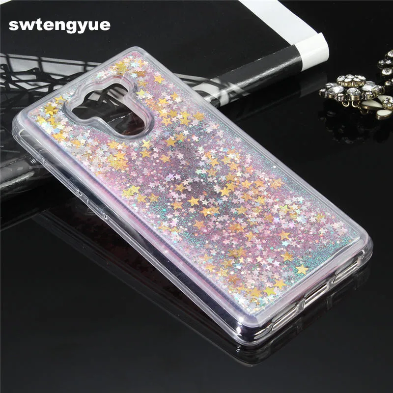 Чехол для redmi 4 мягкий прозрачный чехол из ТПУ с динамическим жидким блеском и