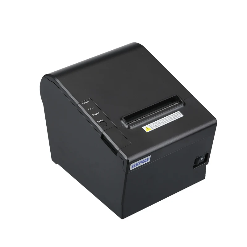 

HSPOS high speed pos printer auto cut 80mm thermal receipt printer with USB Serial and Lan interface HS-J80USL