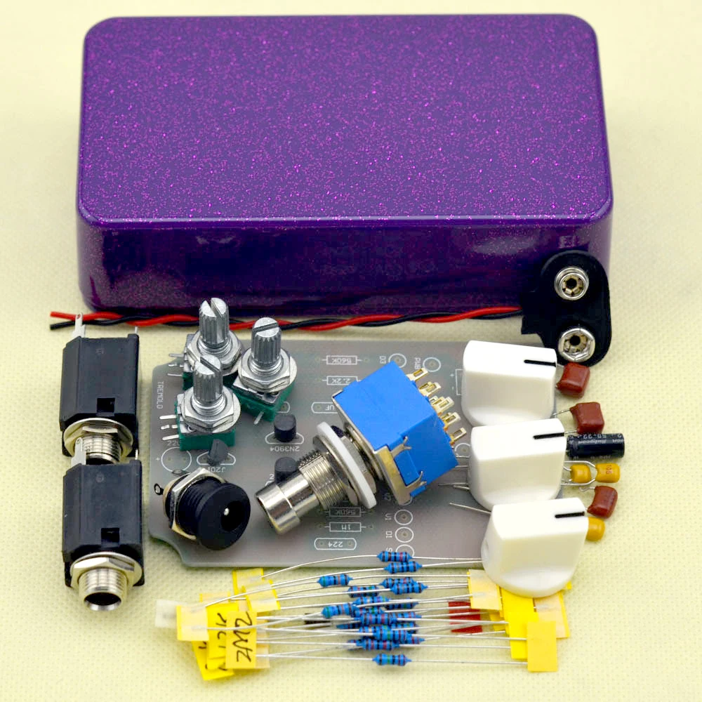 Набор педалей эффектов для электрогитары классический ручной работы в коробке