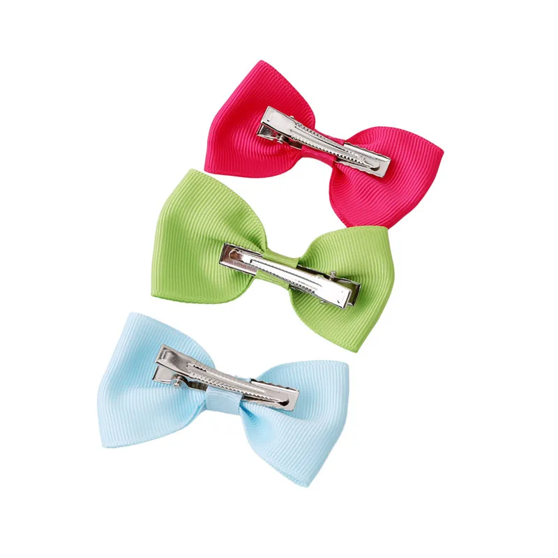 

Korean Style Bow Hair Pin Candy Color Mini Sweet Solid Dot Hair Clips Kids Hairpins Women Girls Butterfly Hair Accessories