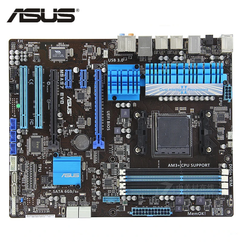Материнская плата ASUS M5A97 EVO разъем AM3 + DDR3 32 ГБ для AMD 970 десктопная материнская