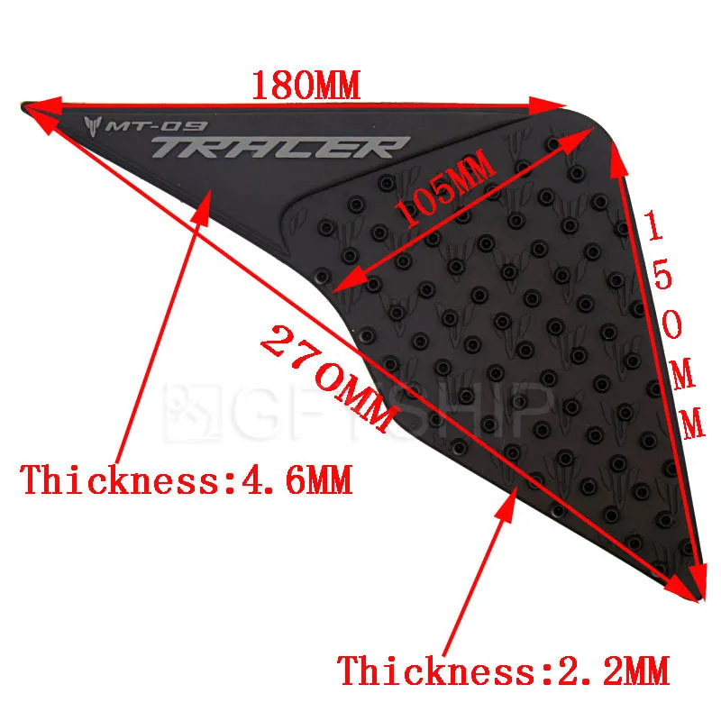 Для Yamaha Tracer 900 2015 16 2017 2018 2019 15 19 MT09 MT 09 наклейки мотоциклетные на бак Нескользящие