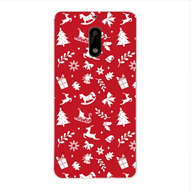 Phone Case For Nokia 6 Merry Christmas Back Cover 5 Funda TPU Soft Silicone Winter phone Capa |