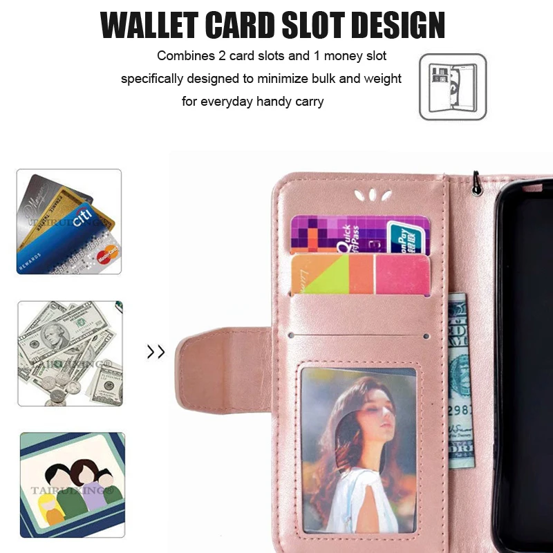 Кожаный чехол для iPhone X 10 SE 5 5S 6 6s 7 8 Plus Xiaomi Redmi Note 4 4X 5X A1 5A Y1 4A флип кошелек
